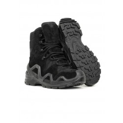 Vogel GUARD  X Fermuarsız Su Geçirmez Suet Deri Siyah Bot