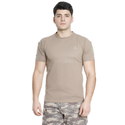 Vogel Kısa Kol Yakasız Taktik T-shirt Bej Vogel Kısa Kol Yakasız Taktik T-shirt Bej