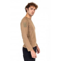 AKN BİSİKLET YAKA UZUN KOLLU TAKTİK T-SHIRT-BEJ AKN BİSİKLET YAKA UZUN KOLLU TAKTİK T-SHIRT-BEJ