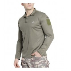 Vogel Tactical Uzun Kollu Yakalı Haki Taktik Tişört