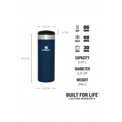 Stanley The AeroLight™ Transit Mug 16 OZ - 0.47L - Royal Blue Metallic - Metalik Mavi